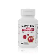 Methyl B-12  3,000mcg  (MethylCobalamin b12), 100 Mouth Dissolving Tablets