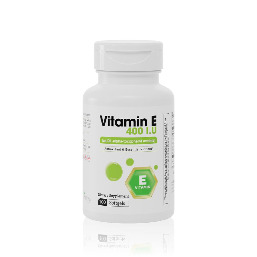 Vitamin E 400 IU (as Dl-alpha-tocopheryl acetate), 100 Softgels
