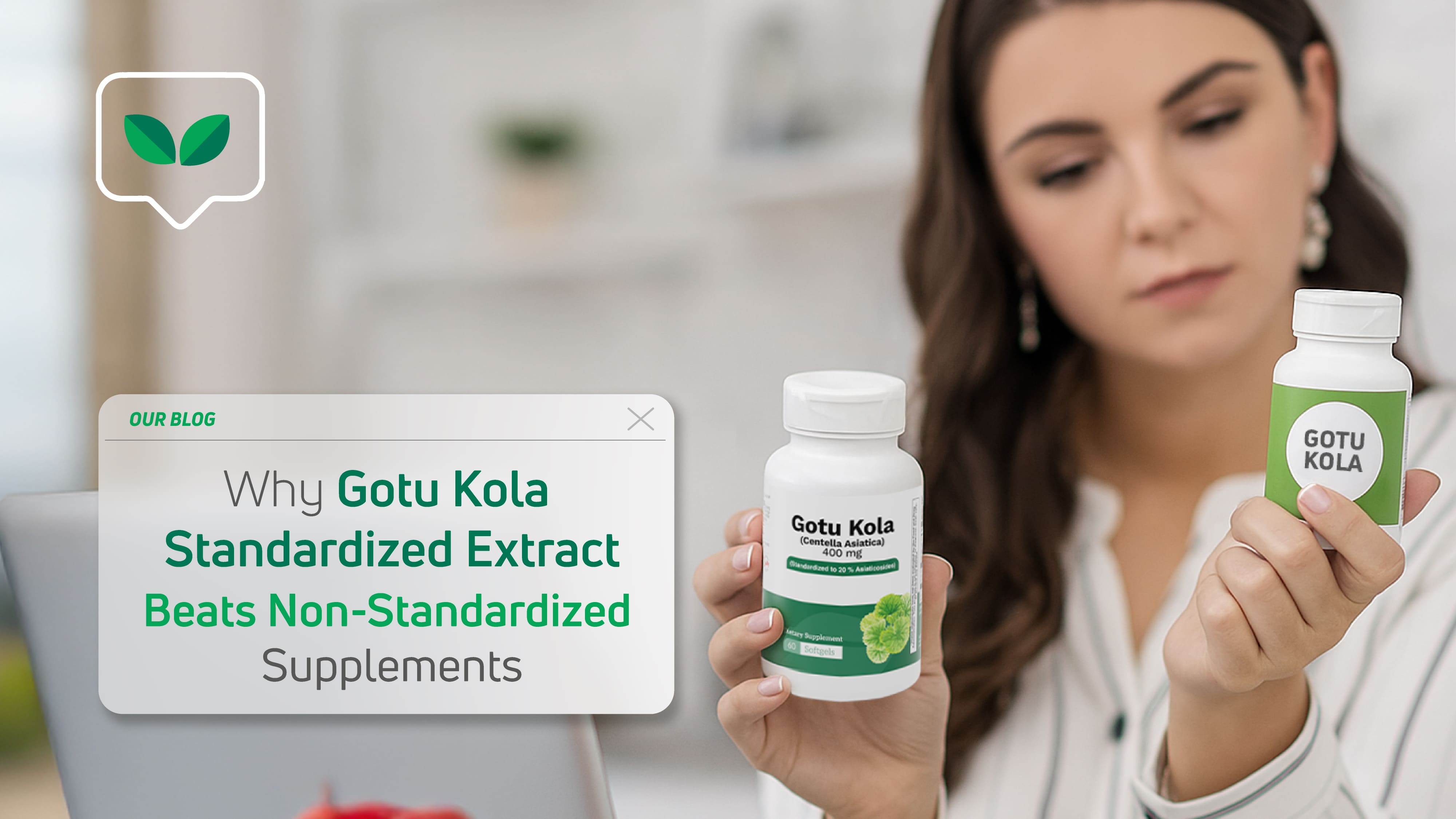Why Gotu Kola Standardized Extract (20% Asiaticosides) Beats Non-Standardized Supplements